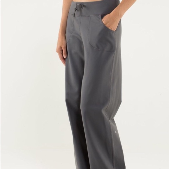 lululemon athletica Pants - Lululemon Gray Wide Leg Still Workout Lounge Pants